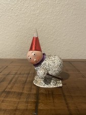 Antique German Paper Mache Candy Container ‘Skiing Elf’ picture