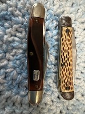 TWO VINTAGE POCKET KNIVES ROPER (?) AND COLONIAL ANVIL picture