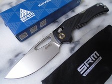 SRM Mirage Ball Bearing Pivot Ambi Lock Pocket Knife Sandvik 14C28N G10 239X-GB picture