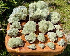 Natural Prehnite Crystal Clusters, 'A' Grade Raw - Choose Size picture