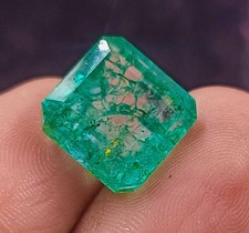 11.25 Ct Natural Colombian Green Emerald -Emerald Cut IGL Loose Gemstone NCH picture