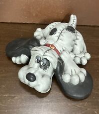 Vintage (1986) Hand Painted Ceramic Pound Puppy Puppies Figure picture
