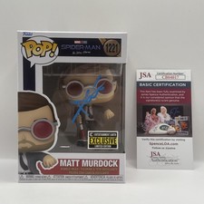 CHARLIE COX SIGNED MATT MURDOCK SPIDER-MAN DAREDEVIL FUNKO POP - JSA COA PROOF picture