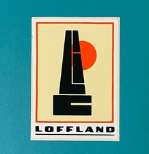 Vintage Loffland Brothers Drilling Oil Oilfield Well Hardhat Sticker 20B picture