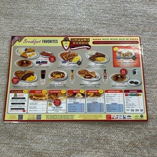 Authentic Waffle House 70th Anniversary Menu 17x11 Collector's Item picture