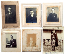 Photos Antique Men from Bathurst NSW Australian theme 1900 ORIGINALS BUNDLE 6x picture