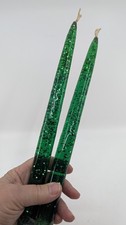 Vintage 11.5 in Clear Green Acrylic 