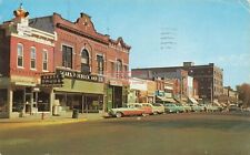 IL, Lawrenceville, Illinois, Business Dstrict, 50s Cars, LL Cook No 100003 picture