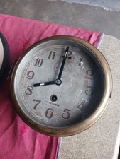 Vintage Chinese Navy Large Battleship Brass Naval Clock picture