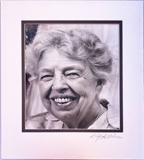 Signed Vintage Photograph of Eleanor Roosevelt by Leigh A. Wiener picture