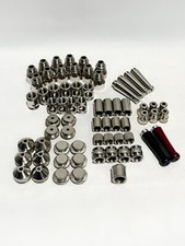 A Set Of 65 Pcs Metal Nickel Plated Parts And 2 Wooden Mouthpieces picture