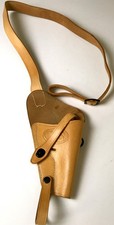 WWII US ARMY INFANTRY AIRBORNE  .38 REVOLVER PISTOL M3 SHOULDER HOLSTER-NATURAL picture