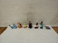 Lot of 7 Aladdin Disney Figures Cake Toppers Magic Carpet Genie Sultan  picture