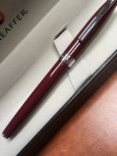 Sheaffer Sagaris Gloss Wine “F” Nib Fountain Pen -- DAMAGED BOX picture