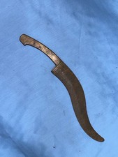 Antique Kerala Kard Dagger With Sheath Brass Grips Original Untouched Uncleaned picture