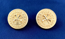 Pair of Firefighter FD Deputy Assistant Chief 4 Bugles 7/8