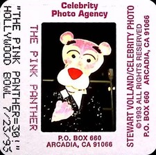 Vtg 1993 Pink Panther Hollywood Bowl Celebrity Photo Slide 35MM Animation Color picture