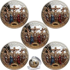 The Crucifixion of Jesus Christ Commemorative Coin, Jesus Christian Challenge Co picture