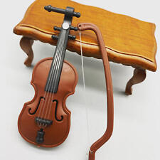 Miniature Tiniest Violin | Dollhouse World Violin Instrument Ornament Scene Mode picture