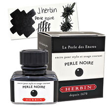 J. Herbin Bottled Ink for Fountain Pens in Perle Noire (Black Pearl) - 30 mL NEW picture