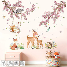 Animals Wall Decals for Nursery: 100% Kids Safe Certified - Peel and Stick 4-Ste picture