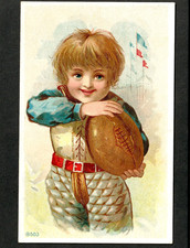 H503 Football Boy Trade Card York PA Drug Store Pattons Rheumatic Cure SR.S.fB picture