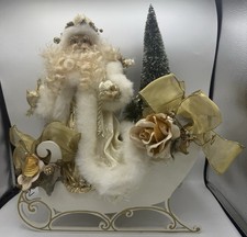 Vintage Northlight Winter Frost Santa Clause & The Crystal Palace Sleigh 1994 picture