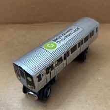 Munipals NYC Subway R160 G Train Bklyn-Queens Crosstown Local used Wooden~Thomas picture