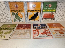 New Belgium Metal sign lot Of 7, Great Brewery Signs picture