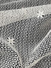 Set of 3 Vintage Lace Curtain Panels YY934 picture