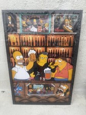 Mafiosos Homer, Barney,Fat Tony,Make Money Style Picture Frame 22 x 32 Inches picture