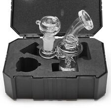 4 inch Mini Glass Bong Water Tobacco Pipe Smoking Bong with SOLID BOX 14mm Bowl picture