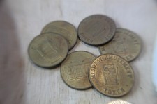 MIDWEST AMUSEMENT TOKEN - SLOT TOKEN DOLLAR SIZE picture