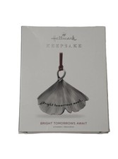 Hallmark Keepsake Christmas Tree Oranment Bright Tomorrows Await Silver Retired picture
