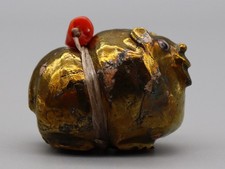 Ricky Laahty Pyrite Zuni Bear Fetish picture