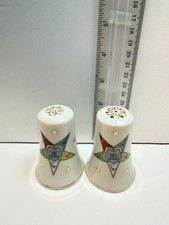 Lefton China Eastern Star Salt and Pepper Shakers Hand Painted Japan 3788 picture