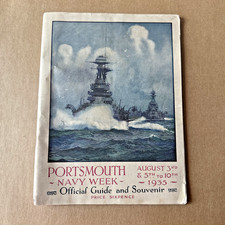 Portsmouth Navy Week Official Guide/Souvenir 1935 August 3rd & 5th To 10th picture