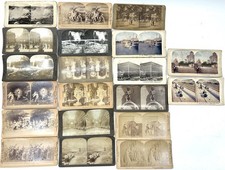 Lot of 20 Antique 19th Century Stereoview Slides - People/Places - 7