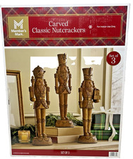 Members Mark Carved Classic Nutcrackers Set for Indoor Use Only New in Box picture