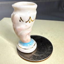 Ron Benson Signed 1991 Porcelain Finger Vase Hand Dollhouse Miniature 1:12 picture