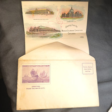 1893 World's Columbian ExpoChicago Souvenir Letter Sheet & Envelope, Unused picture