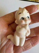 ADORABLE LITTLE PORCELAIN BABY  FIGURINE  2 1/4 INCHES picture