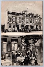 Bremen Germany 1913 Restaurant Wilhelm Bollmeyer Interior Exterior Postcard picture