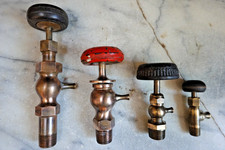 Antique BRASS LUNKENHEIMER STEAM VALVE #250 WILLIAMS ESSEX UNKNOWN STEAM BOILER picture