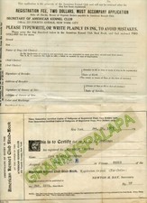 1922 American Kennel Club, Stud - Airedale Terrier Registered Certificate   picture
