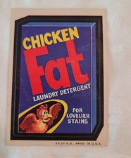 1973 Topps Wacky sticker card  Chicken Fat  picture