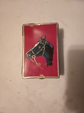 Vintage Horse Shaving Foldable Mirror,  Cup & Brush Nice picture