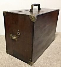 1921 Victor Victrola VV-50 Portable SUITCASE style Phonograph Wooden Case EX picture
