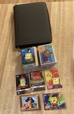 2025 TOPPS CHROME SPONGEBOB SQUAREPANTS NEAR COMPLETE 1-200 CARD BASE SET BINDER picture