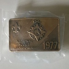 National Scout Jamboree 1977 Boy Scouts Belt Buckle picture